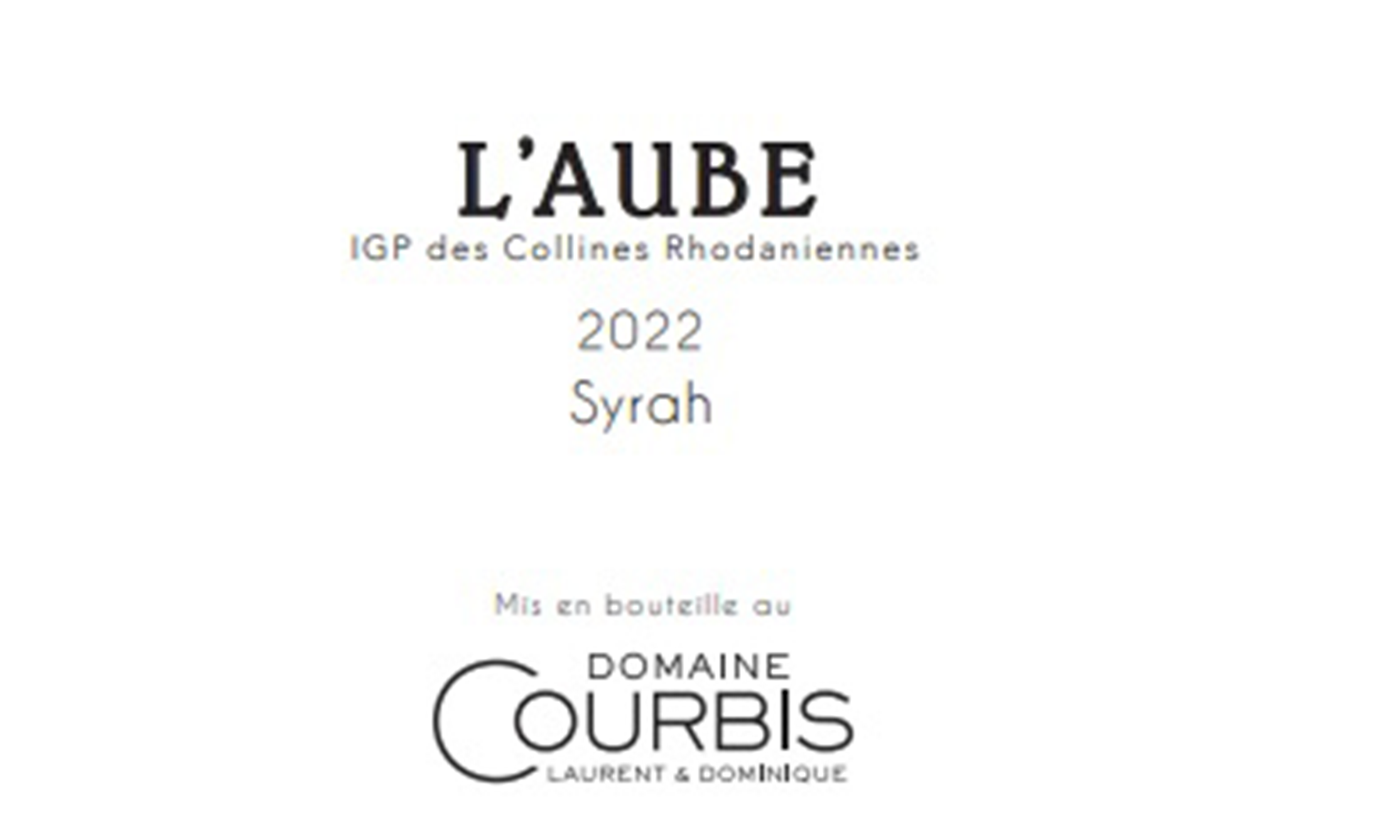 L'aube Igp Des Collines Rhodaniennes Red Rhône Wine