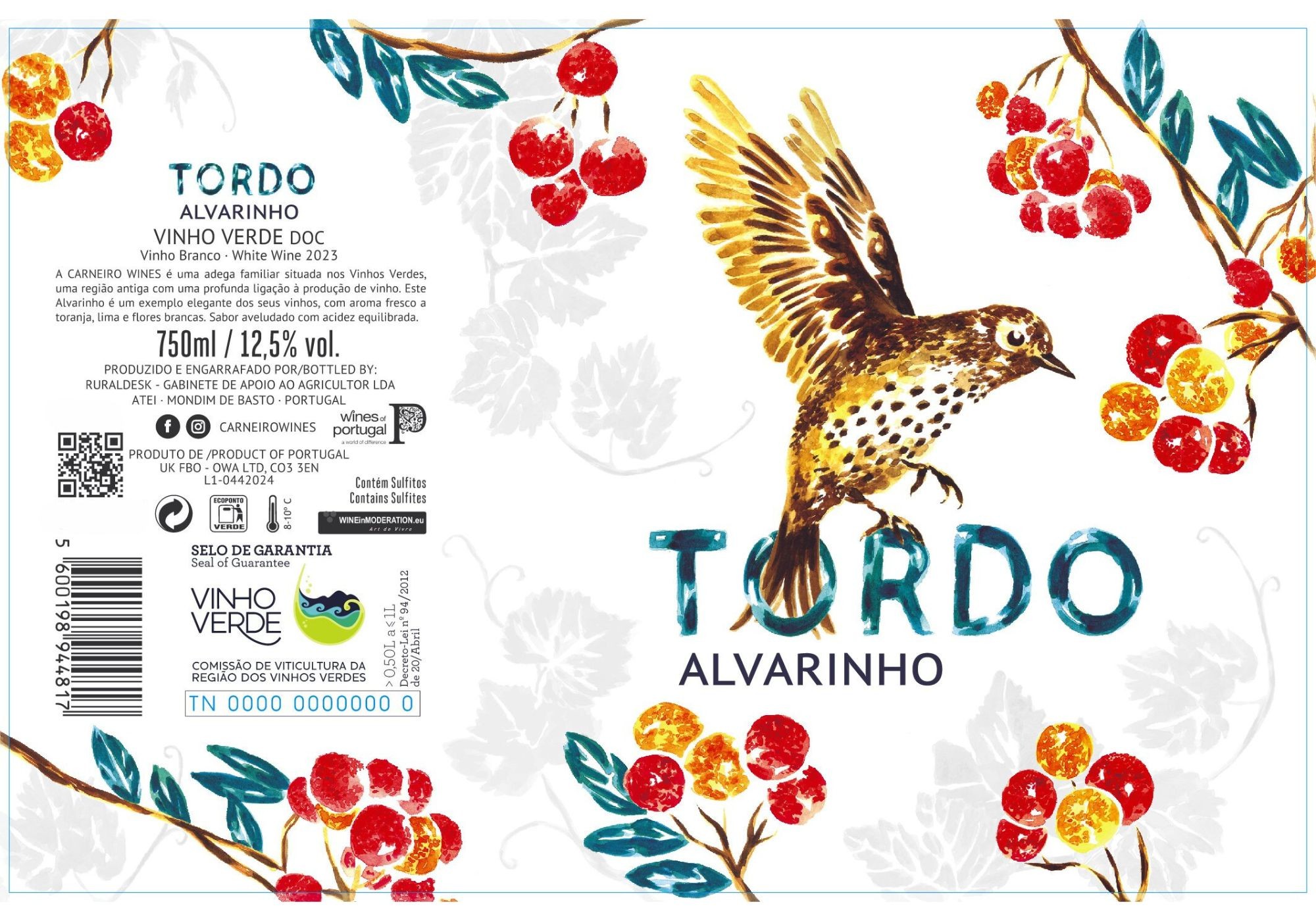 Tordo Alvarinho Vinho Verde