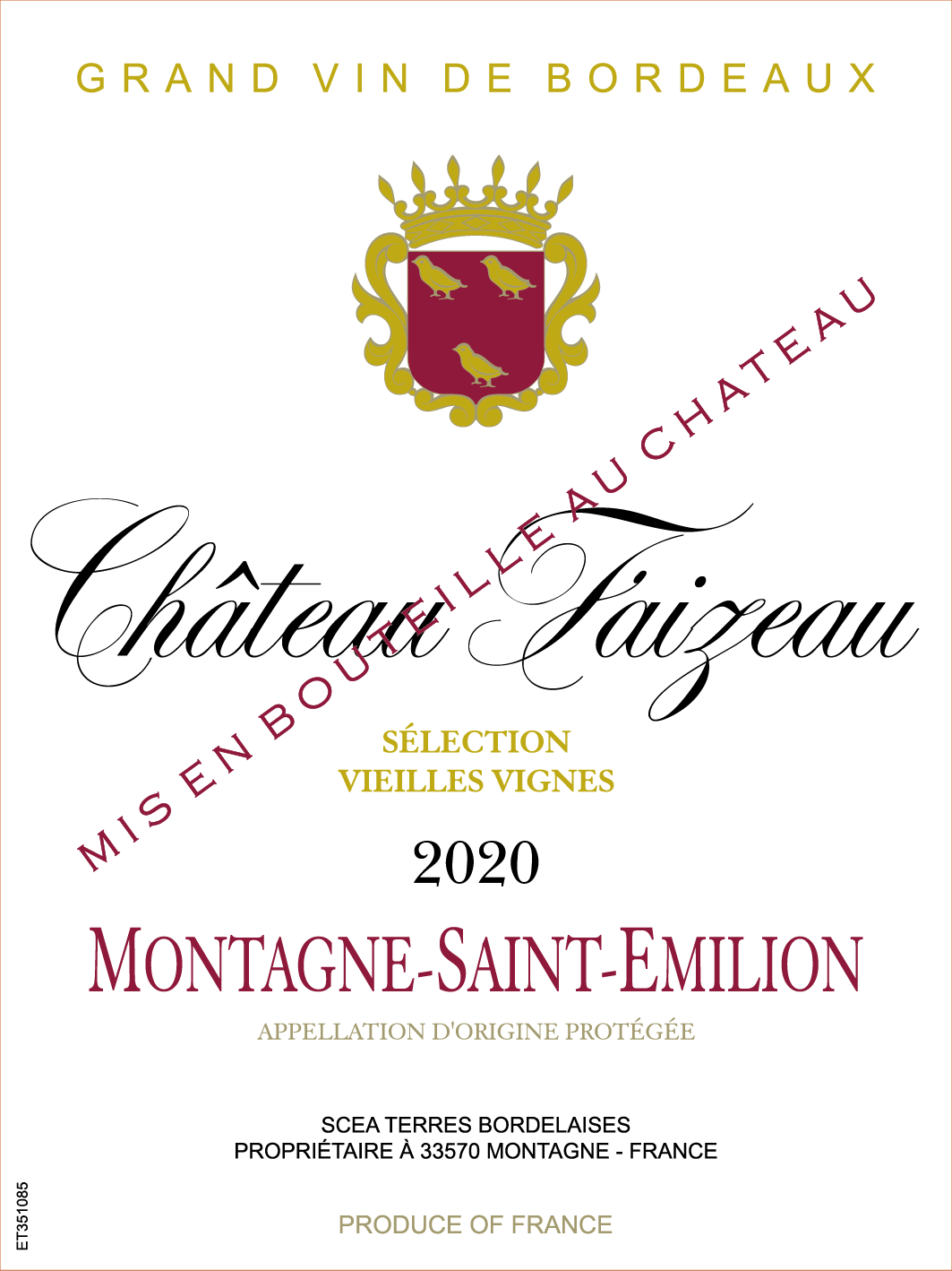 Grand Vin De Bordeaux Eau