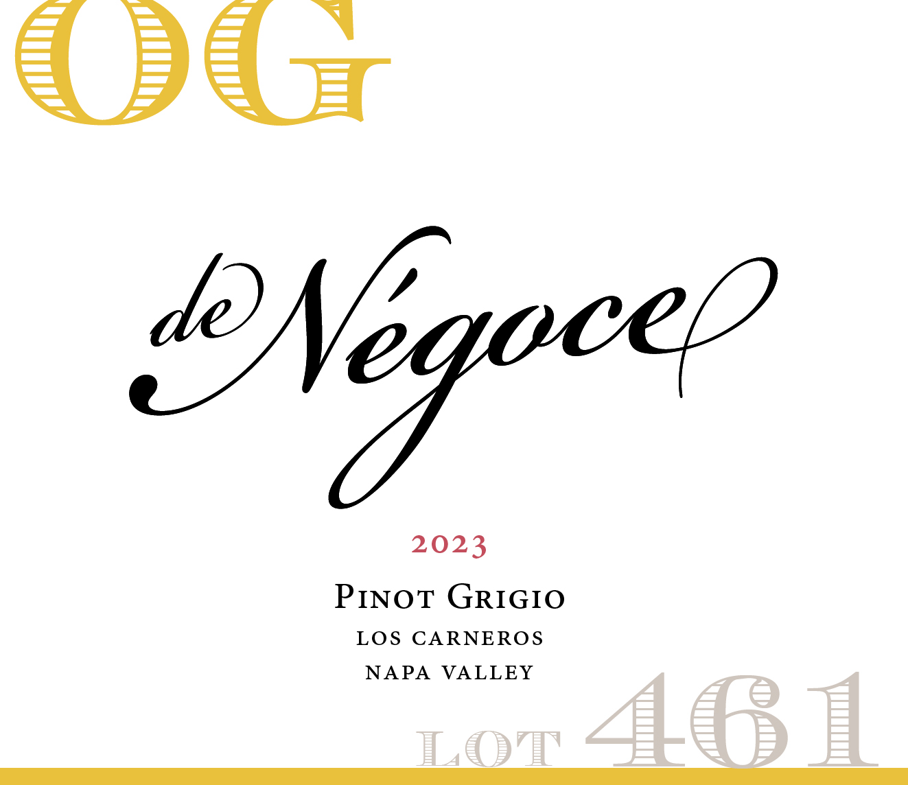 Lot 461  Pinot Grigio