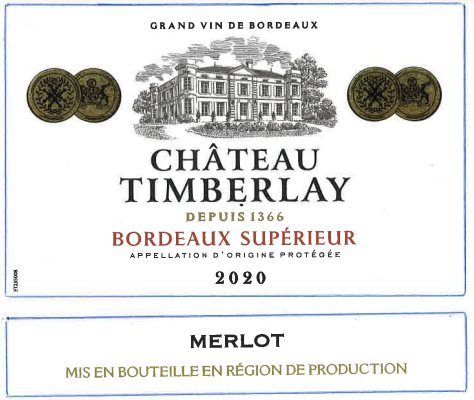 Château Timberlay 1366 Bordeaux Supérieur