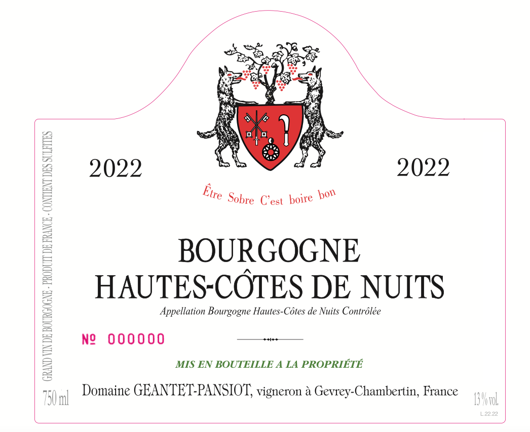 Bourgogne Hautes Côtes De Nuits