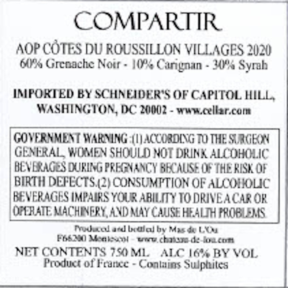 Compartir Aop Côtes Du Roussillon Villages