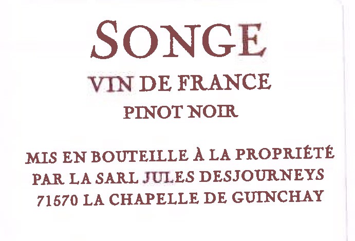 Songe Pinot Noir