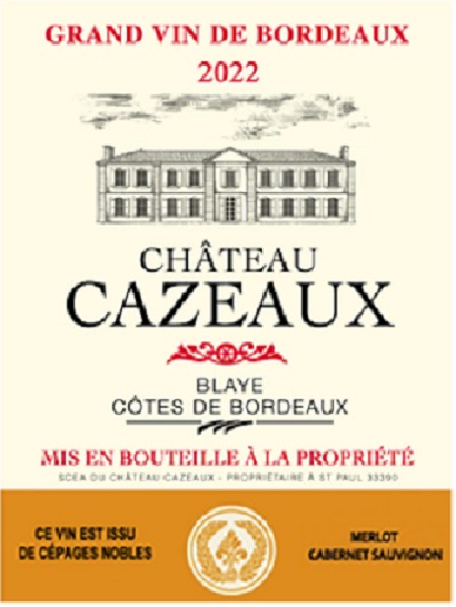 Chateau Cazeaux  Red Bordeaux Wine