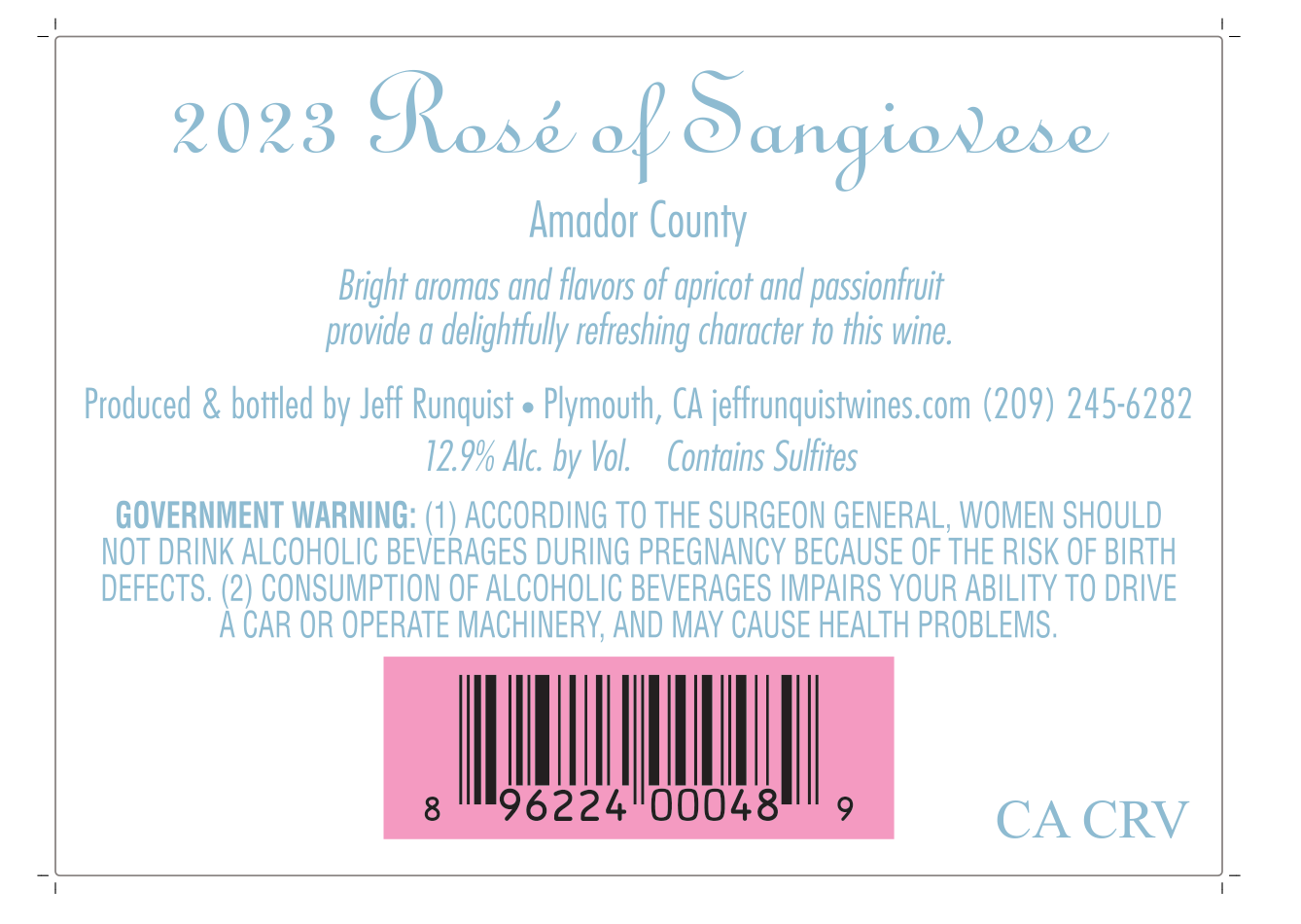 Rosé Of Sangiovese