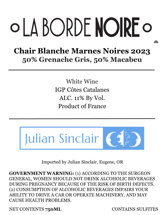 Chair Blanche Marnes Noires