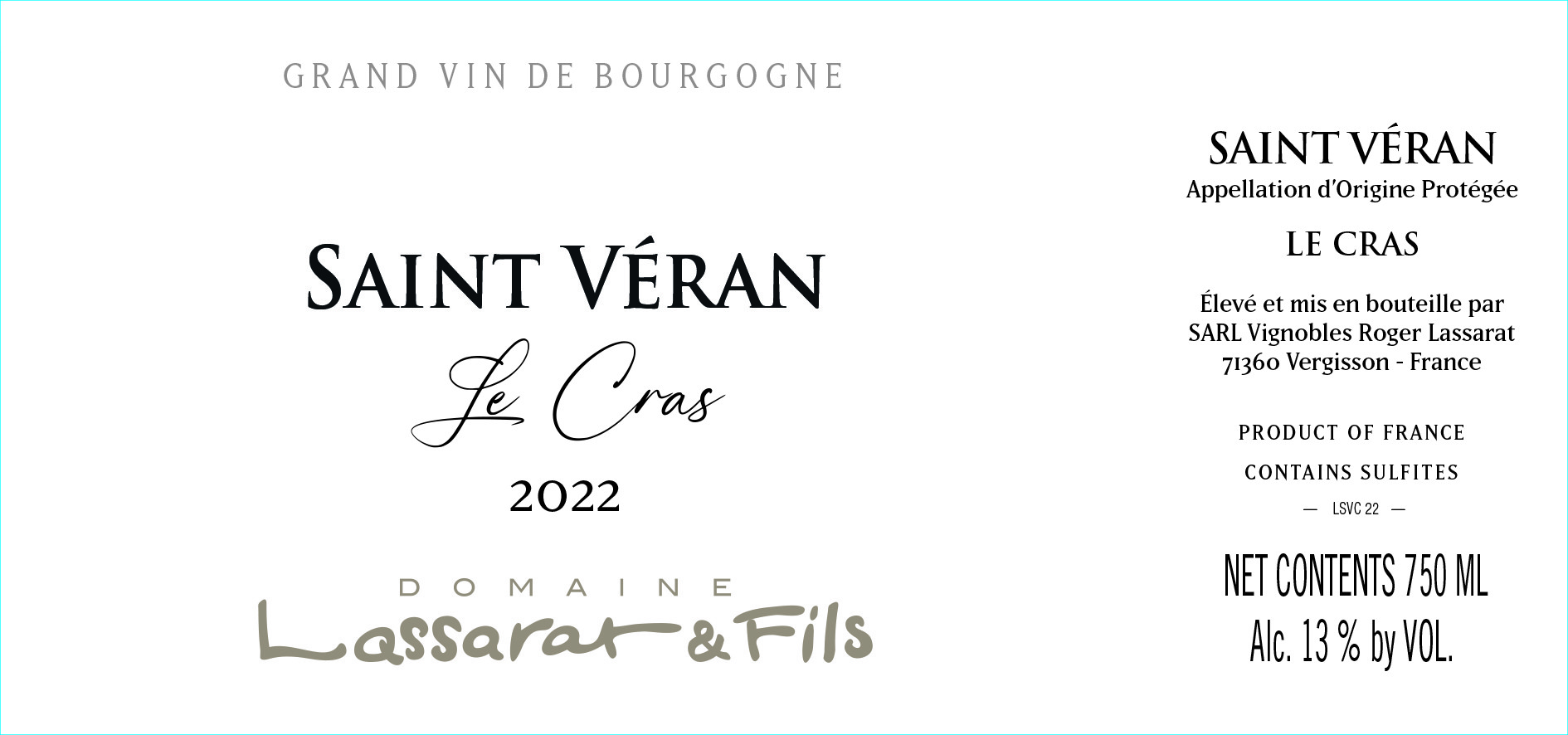 Le Cras Chardonnay