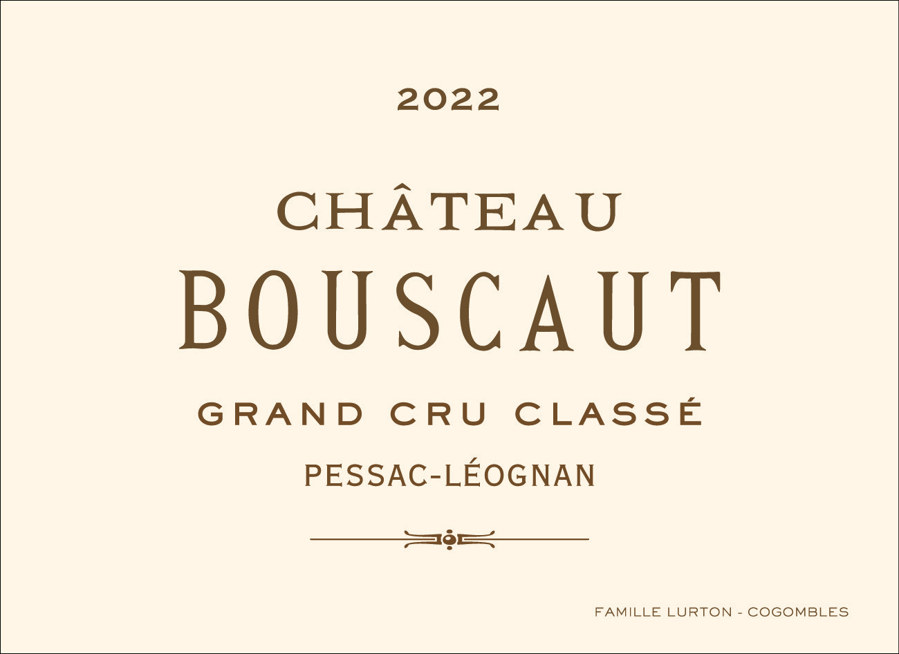Château Bouscaut Grand Cru Classé De Graves