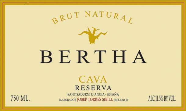 Bertha Brut Natural Reserva Cava