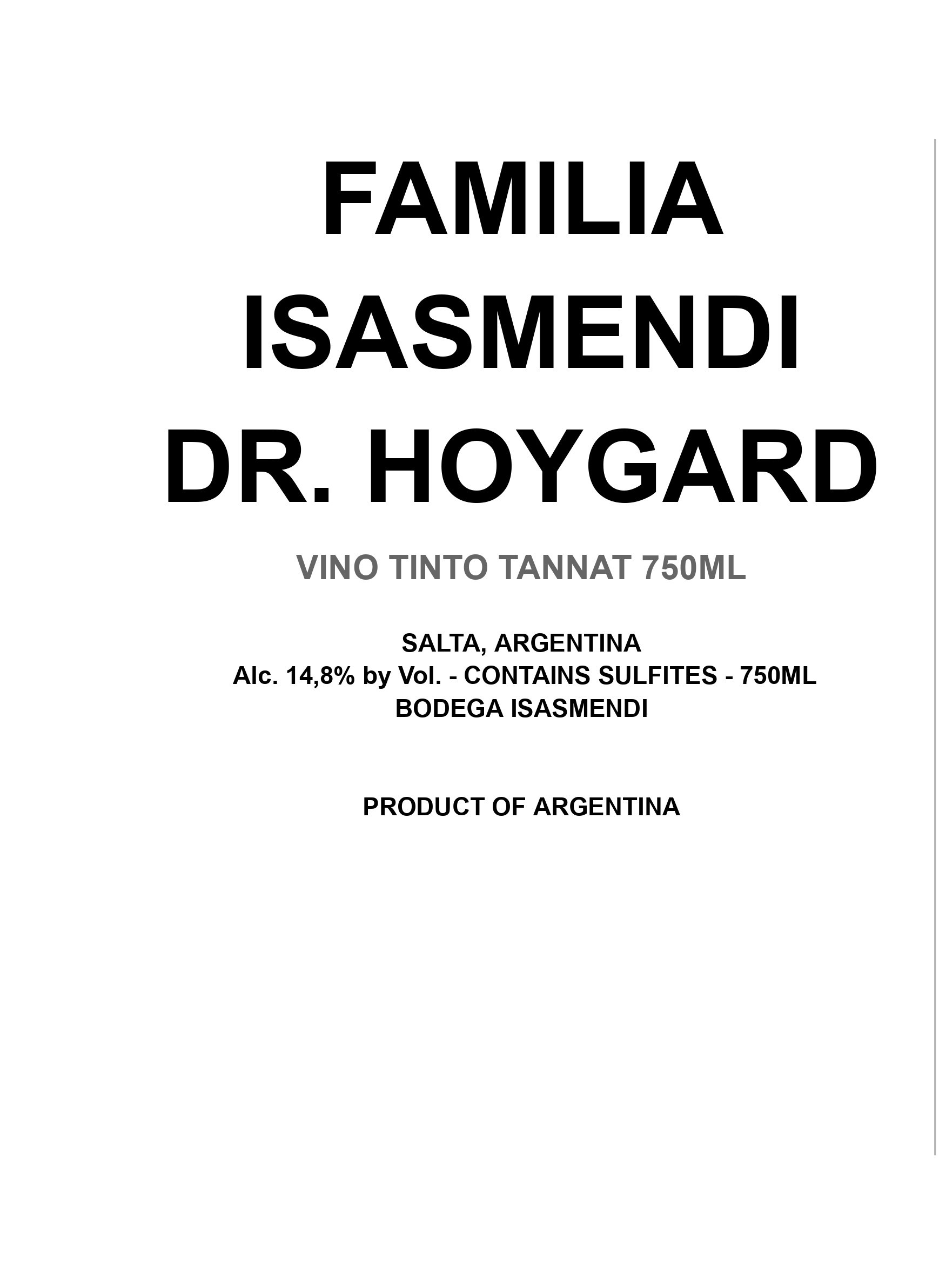 Dr. Hoygard Tannat