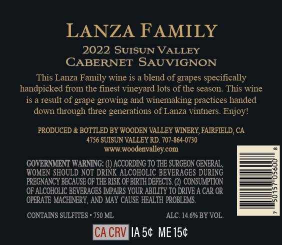 Suisun Valley Cabernet Sauvignon