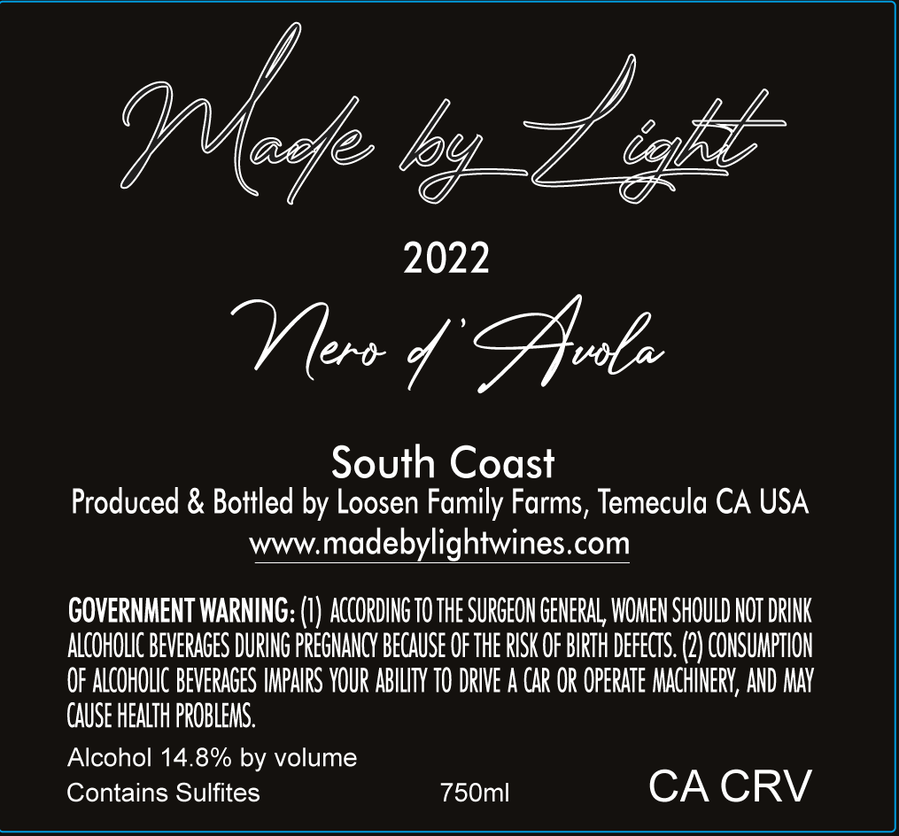 Nero D'avola South Coast