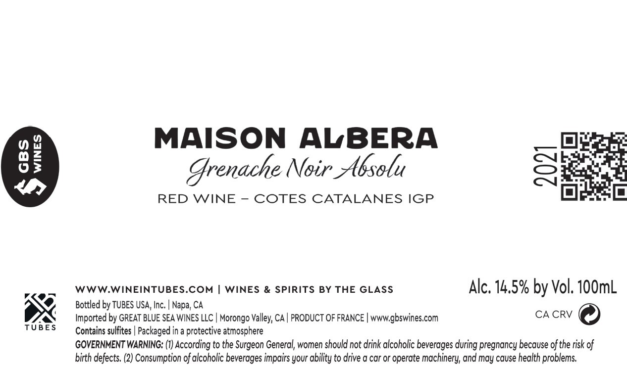 Maison Albera Grenache Noir Absolu