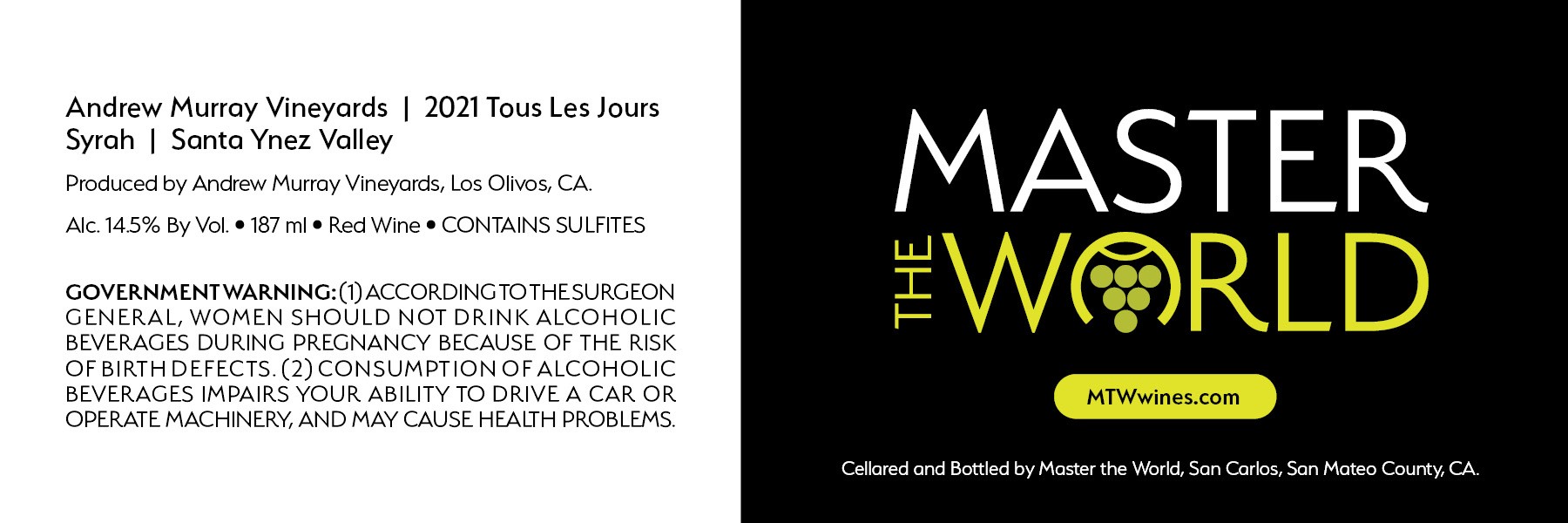 Tous Les Jours Syrah