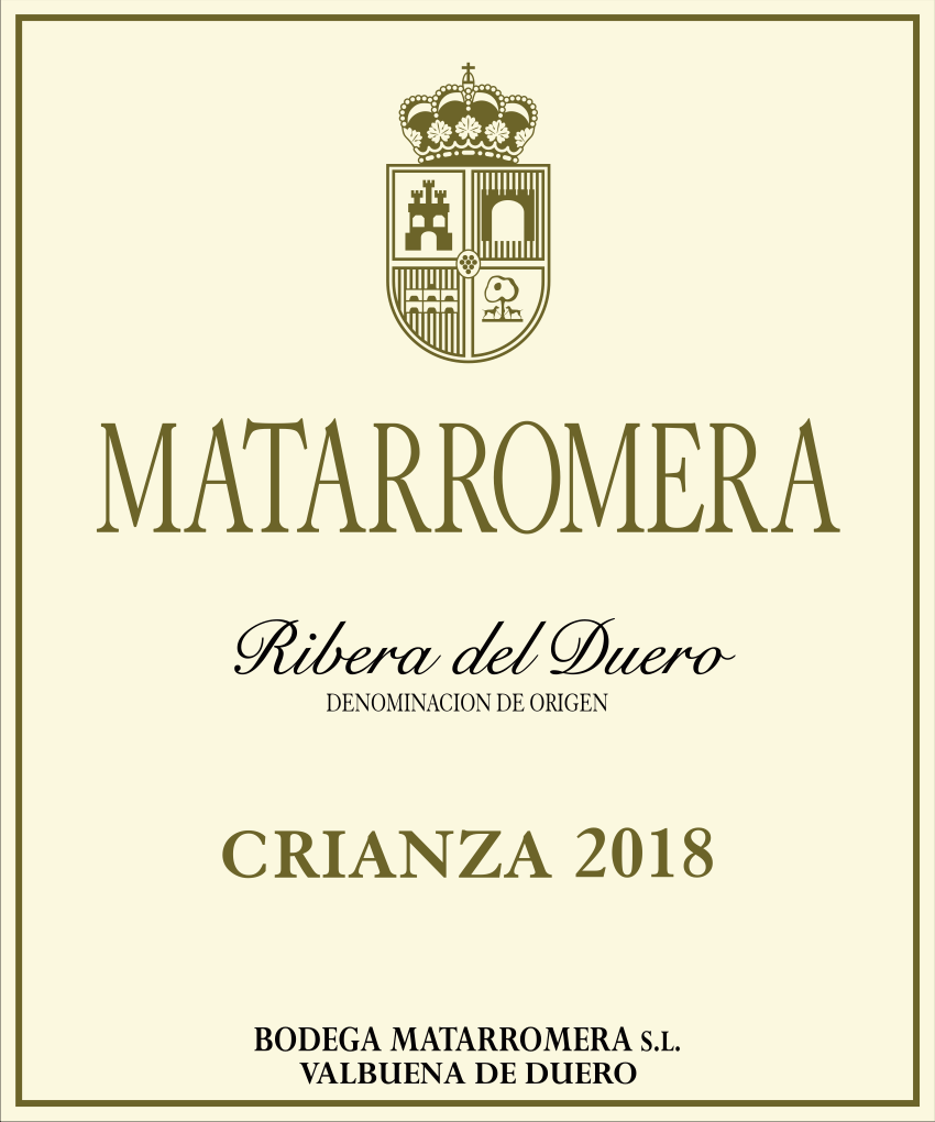 Crianza, Ribera Del Duero, 100% Tempranillo