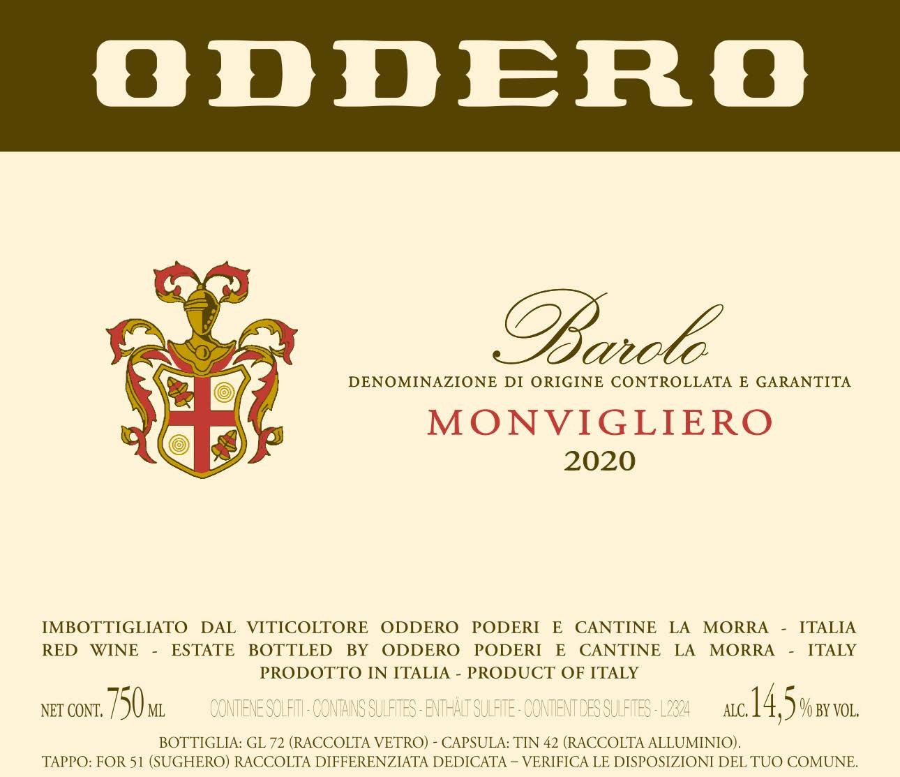 Barolo Monvigliero Red Wine