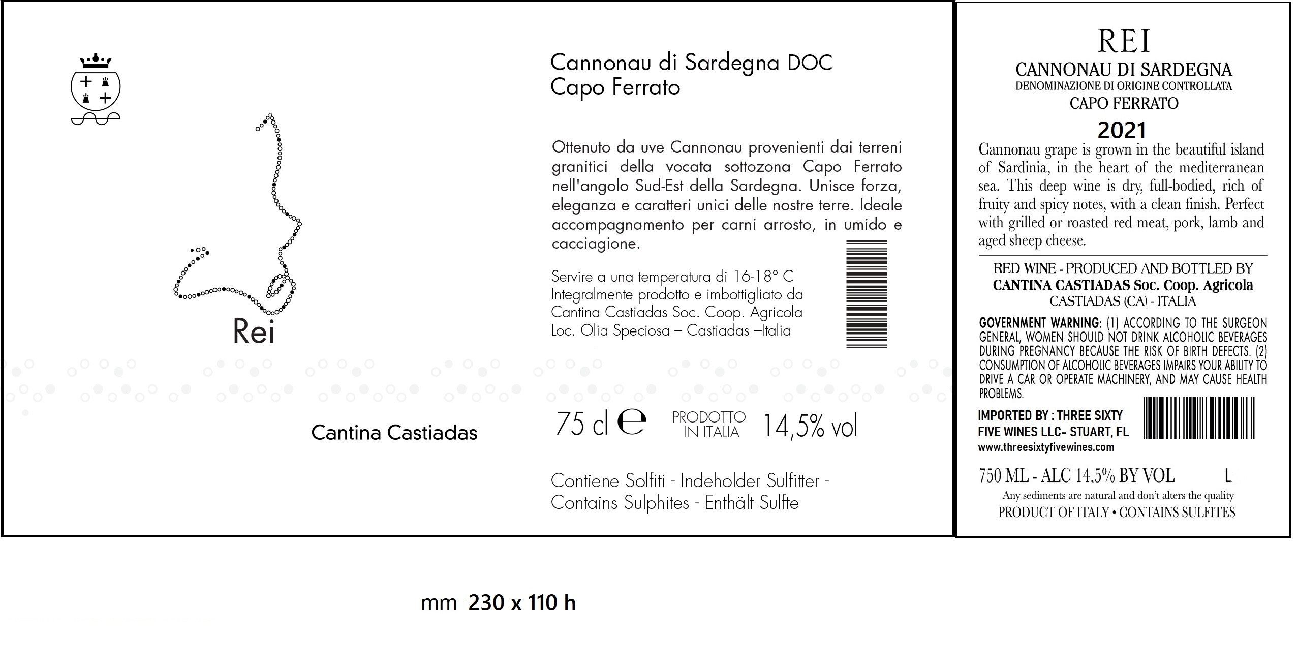 Rei Cannonau Di Sardegna