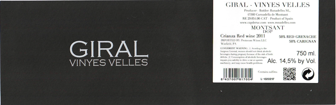 Giral Vinyes Velles Crianza