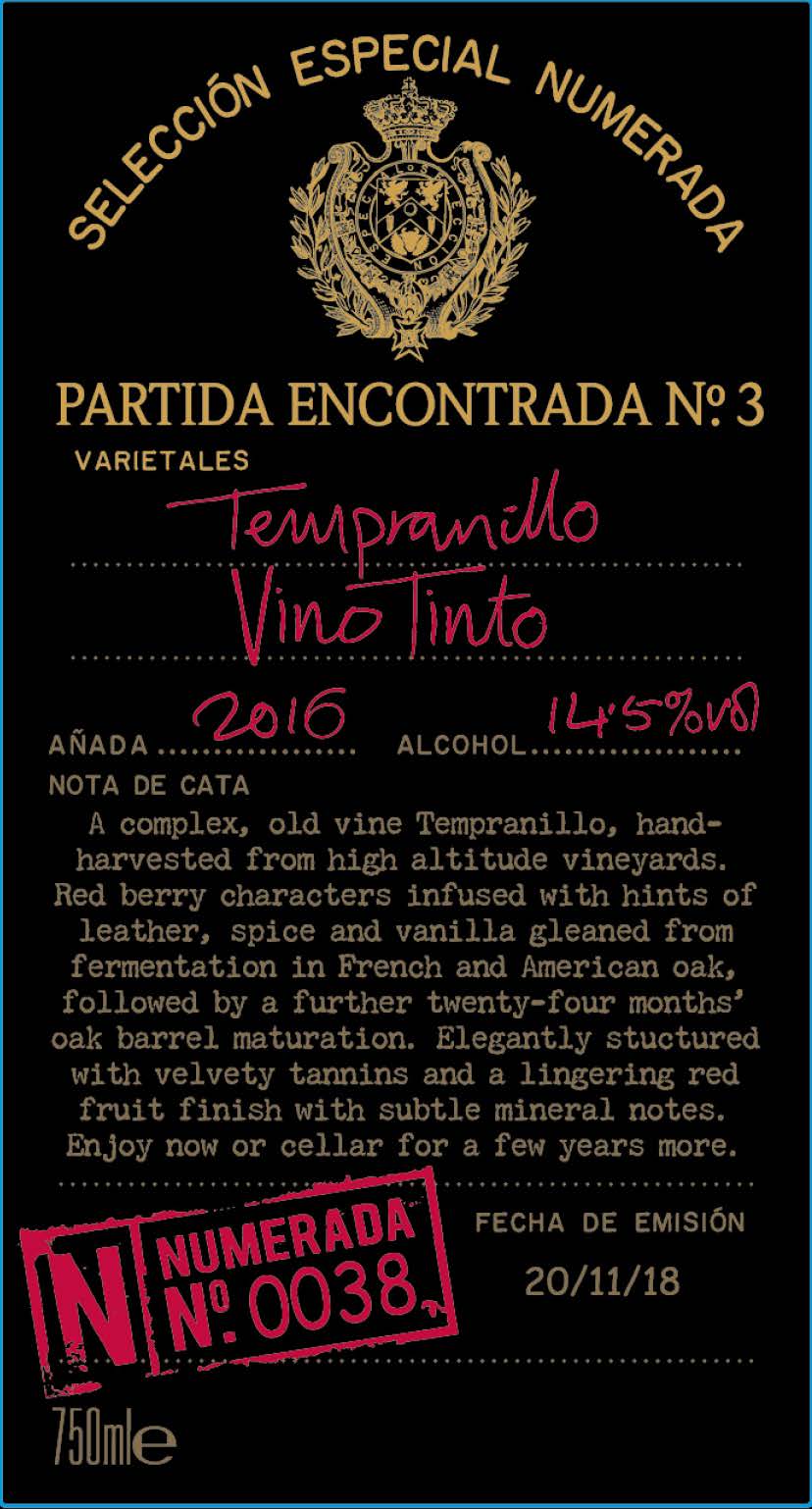Numerada No. 0038