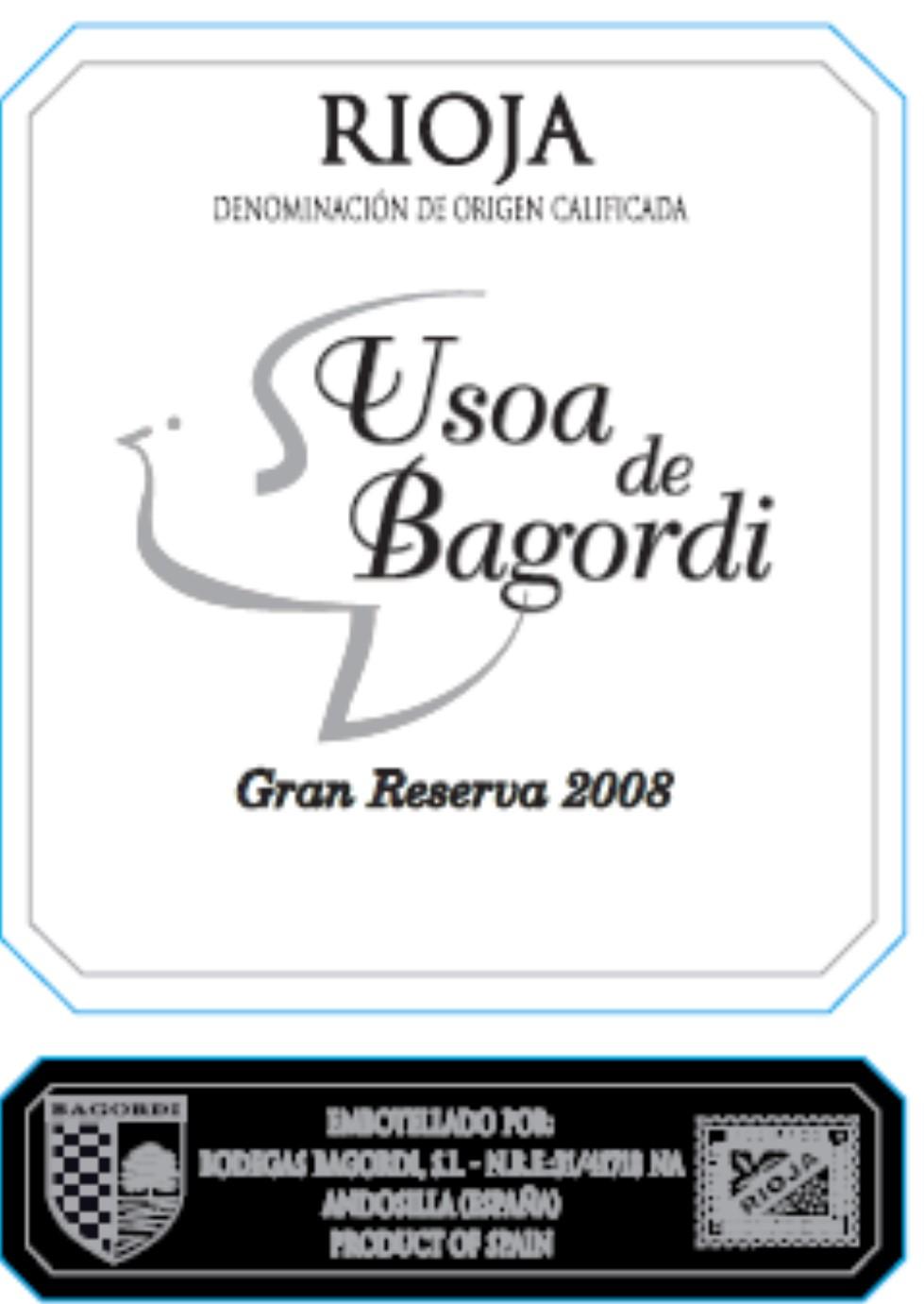 Usoa De Bagordi Gran Reserva