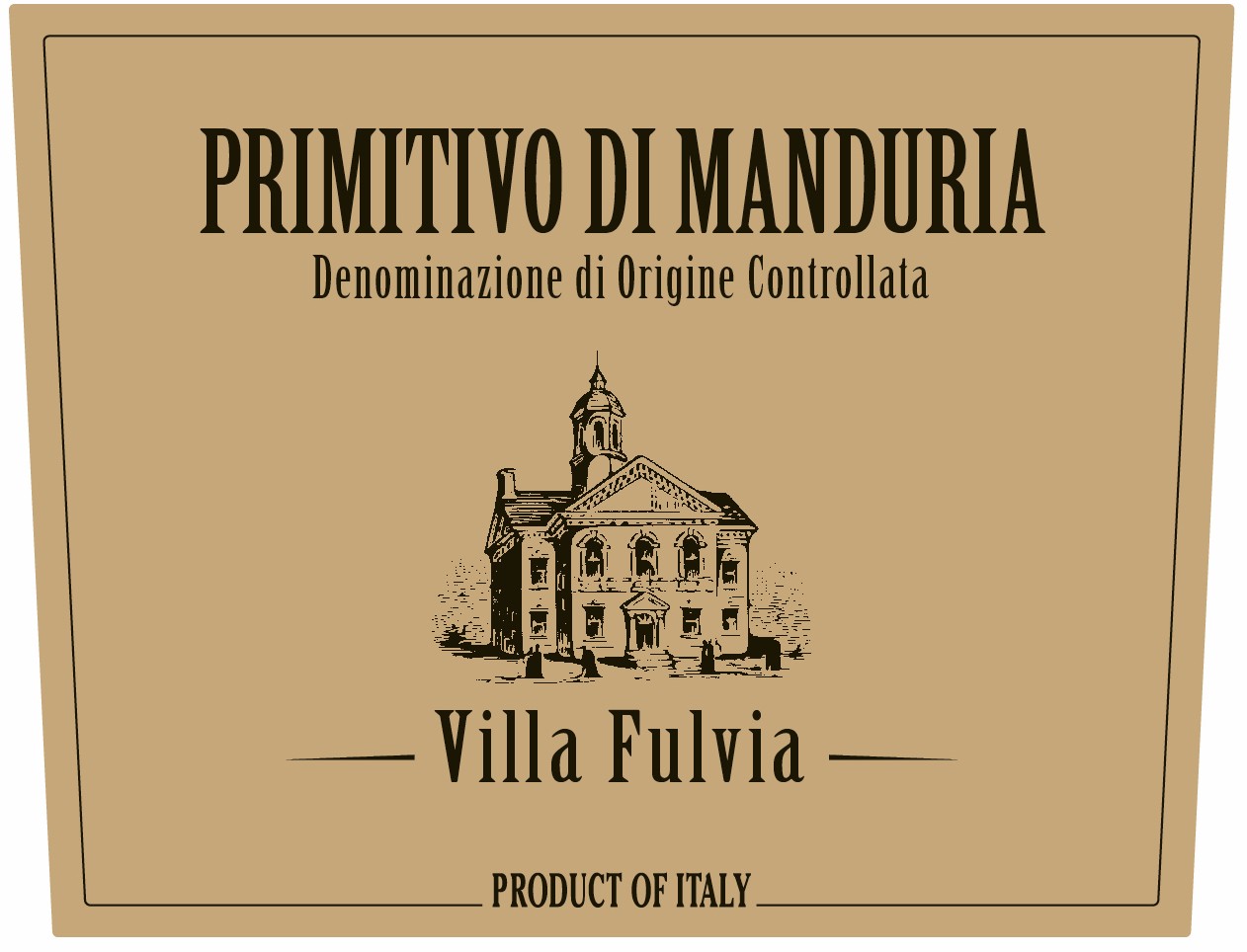 Villa Fulvia Primitivo Di Manduria Dry Red Wine