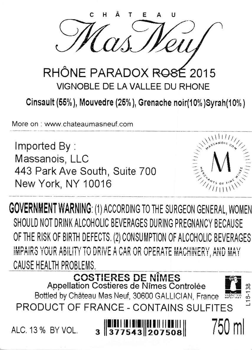 Rhone Paradox Rose