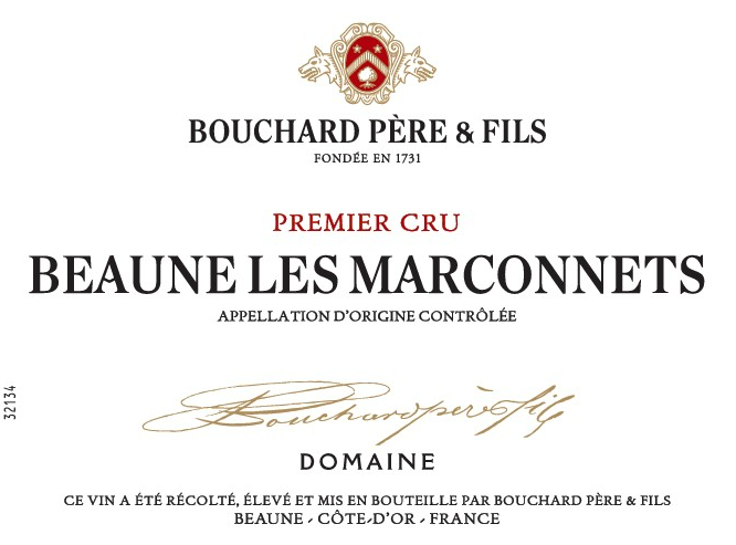 Fondée En 1731 Premier Cru Beaune Les Marconnets