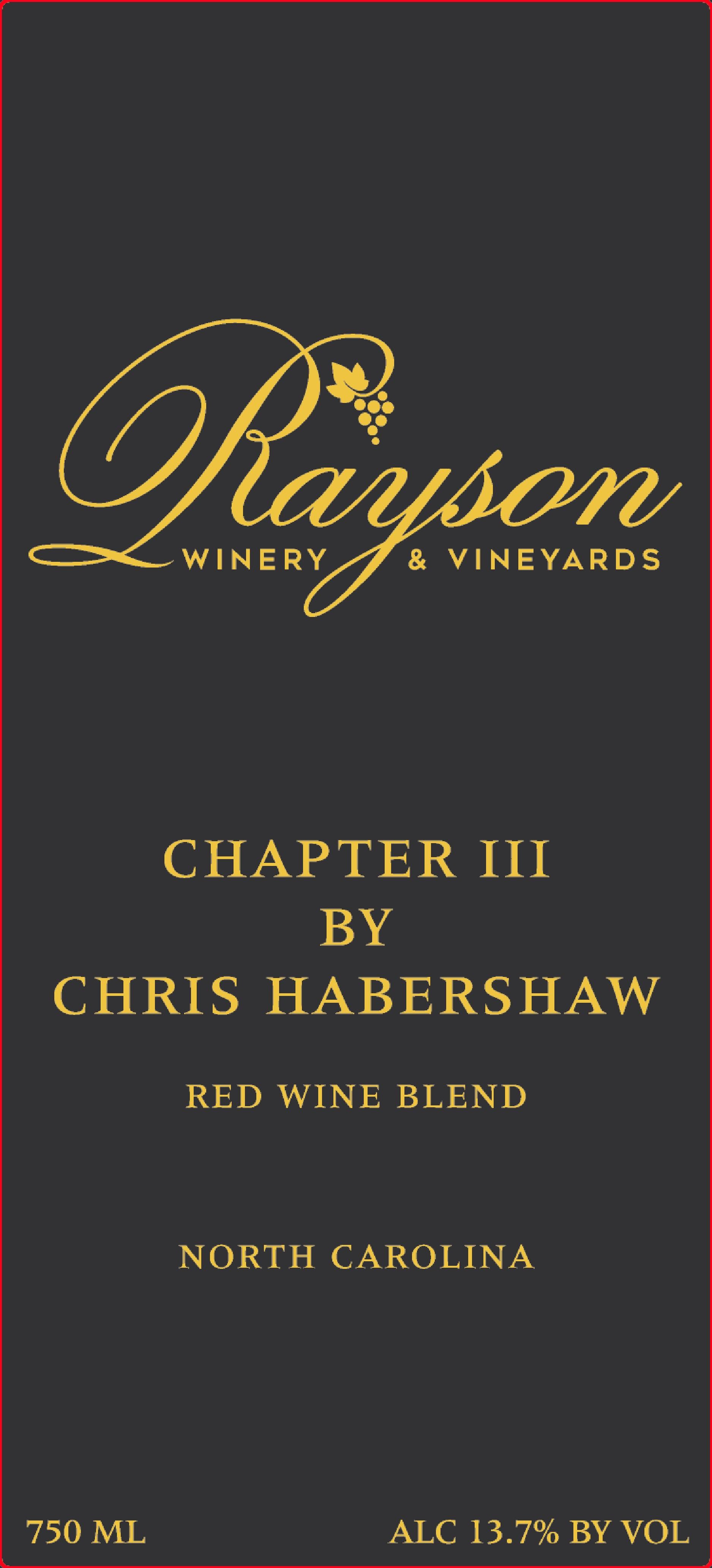 Chapter Iii Red Wine Blend