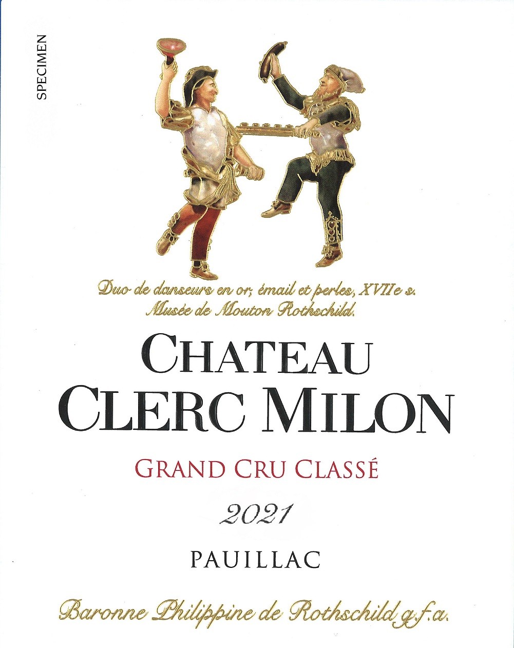 Duo De Danseurs En Or, Émail Et Perles