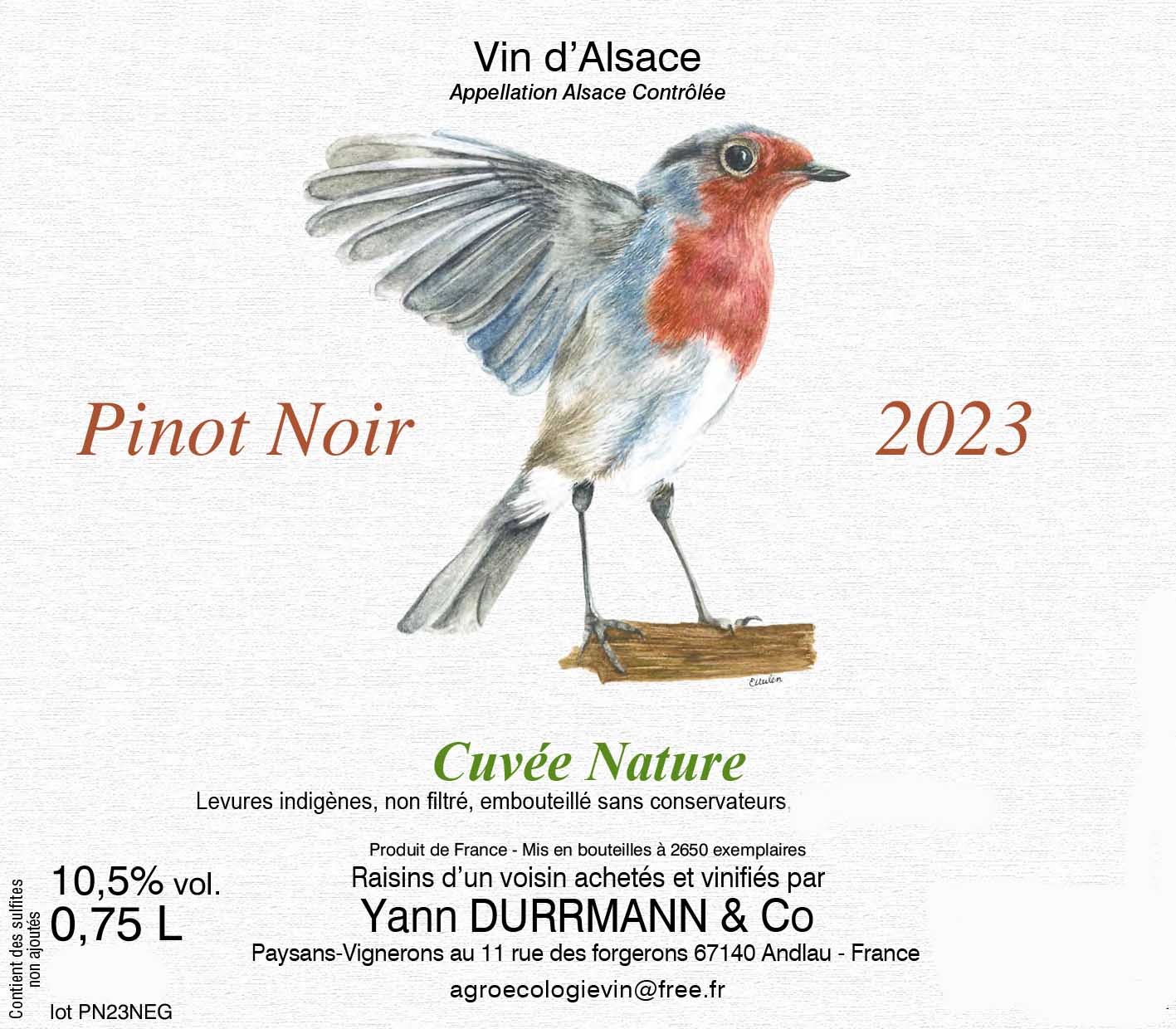 Pinot Noir Cuvée Nature