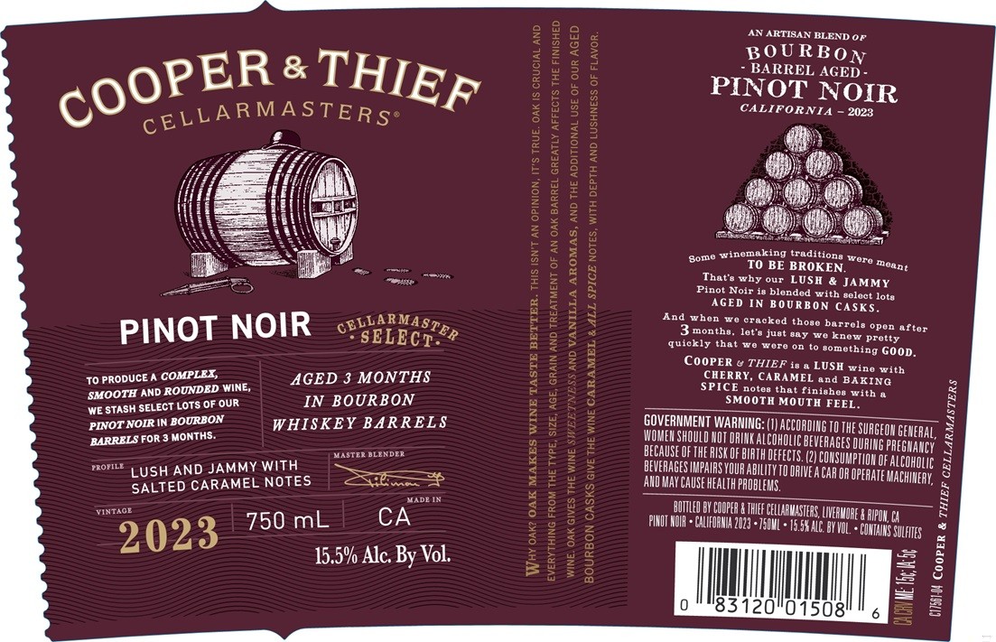 Pinot Noir Bourbon Barrel Aged