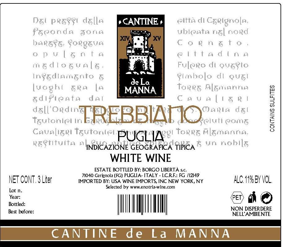 Trebbiano Puglia White Wine