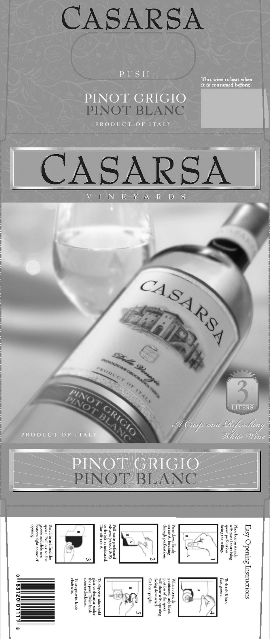 Casarsa Pinot Grigio Pinot Blanc