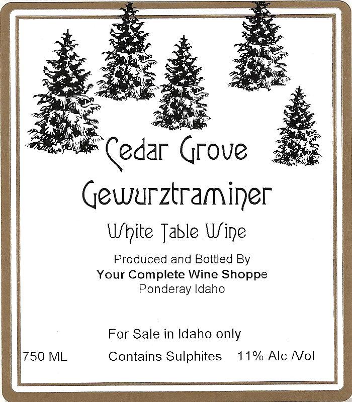 Cedar Grove Gewurztraminer
