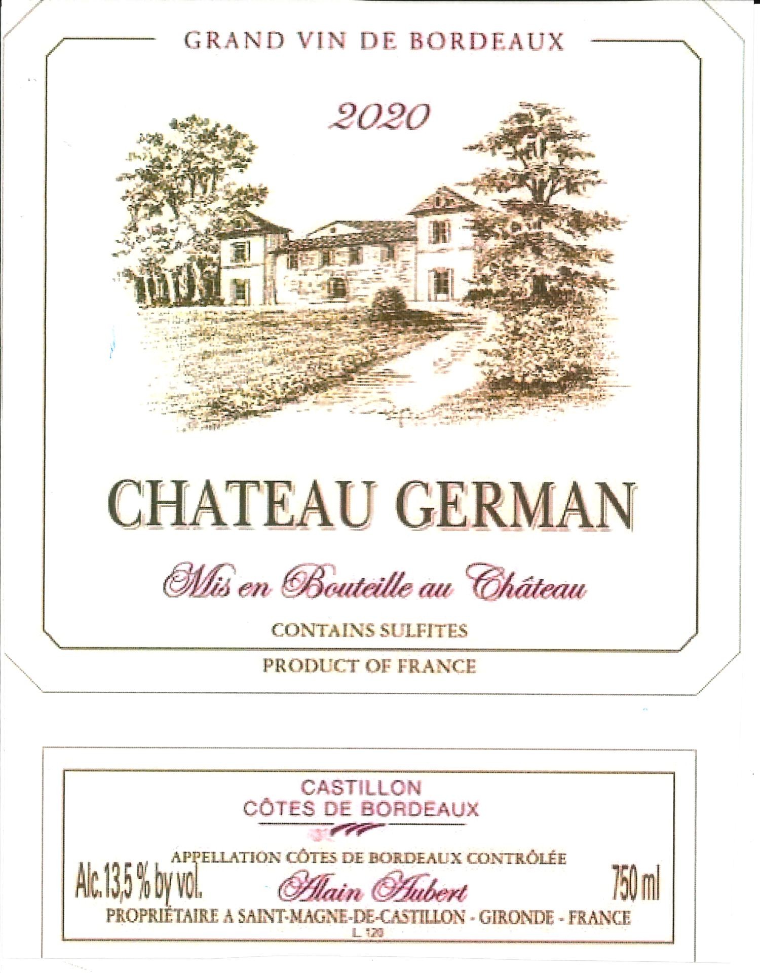 German Castillon Cotes De Bordeaux