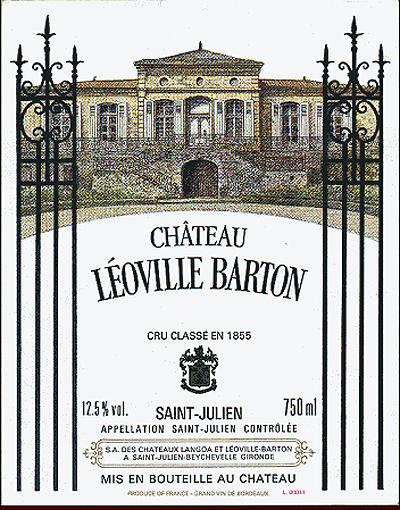 Château Léoville Barton Cru Classé En 1855