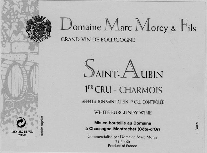 Grand Vin De Bourgogne Saint - Aubin 1er Cru - Charmois