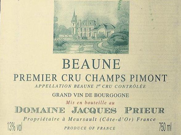 Beaune Premier Cru Champs Pimont