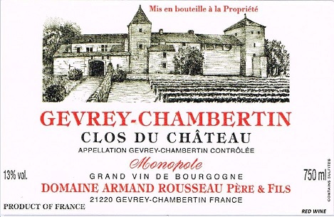 Gevrey - Chambertin Clos Du Chateau Red Burgundy Wine