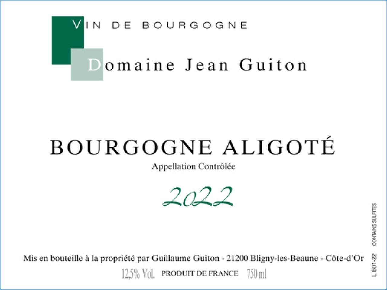 Bourgogne Aligoté