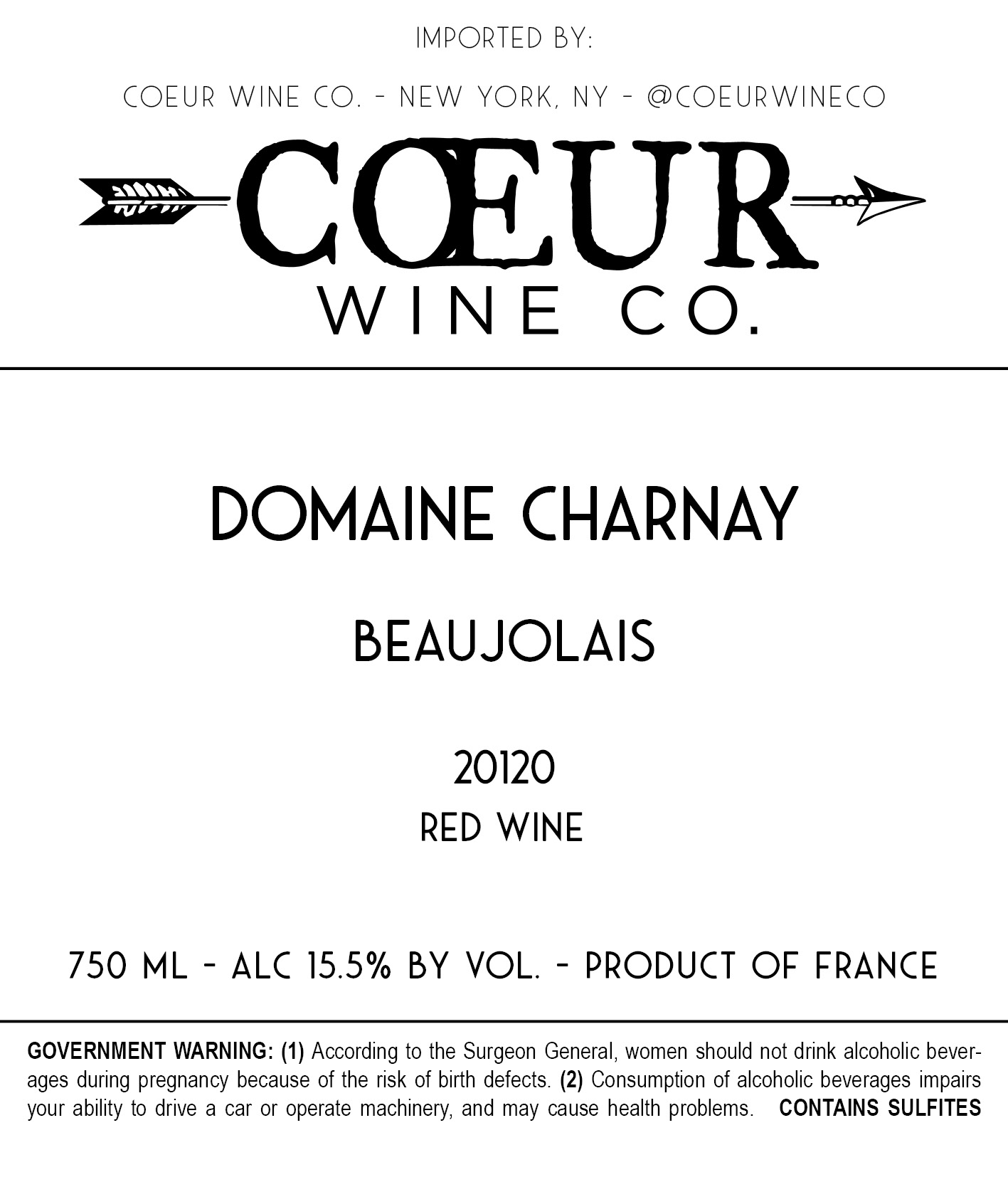 Beaujolais 20120 Red Wine
