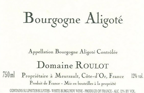 White Wine Bourgogne Aligote
