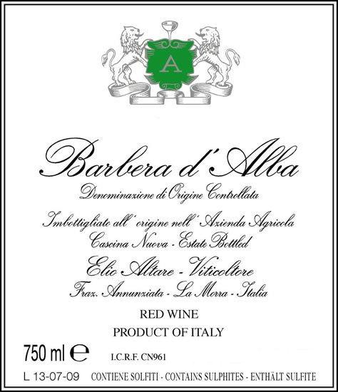 Barbera D'alba