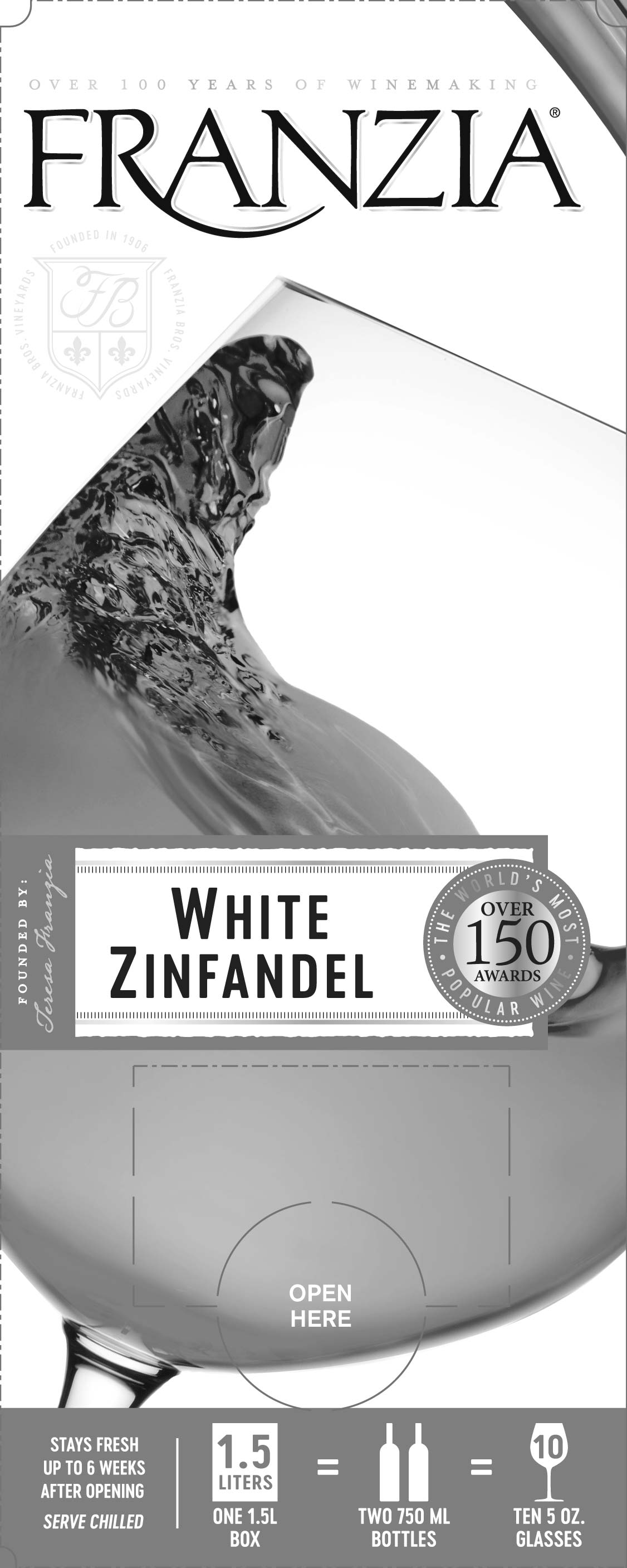 Proud Military House Franzia White Zinfandel
