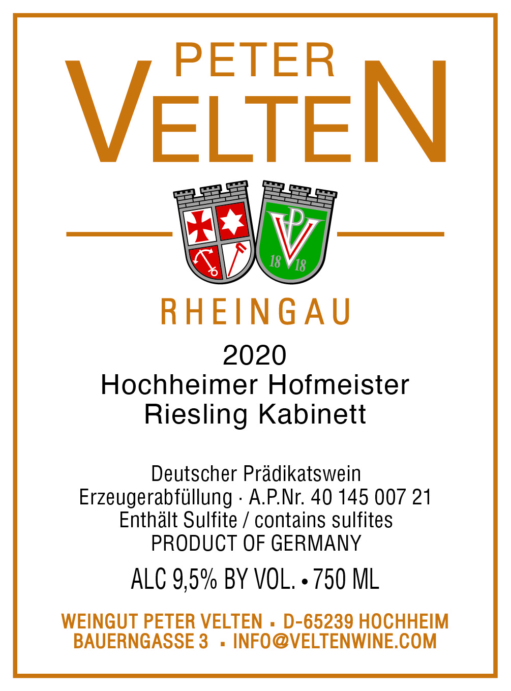 Hochheimer Hofmeister Riesling Kabinett