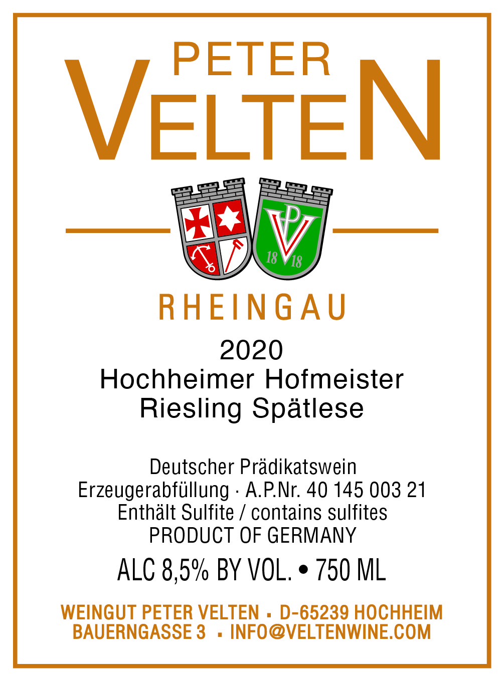 Hochheimer Hofmeister Riesling Spätlese