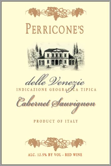 Perricone's Delle Venezie Cabernet Sauvignon Red Wine