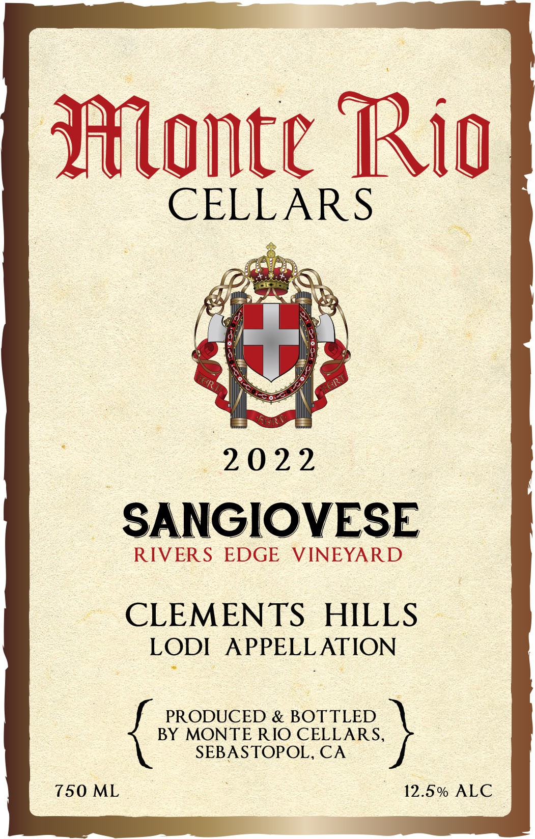 Sangiovese Rivers Edge Vineyard