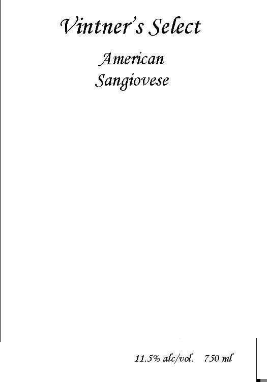 Sangiovese Vintner's Select